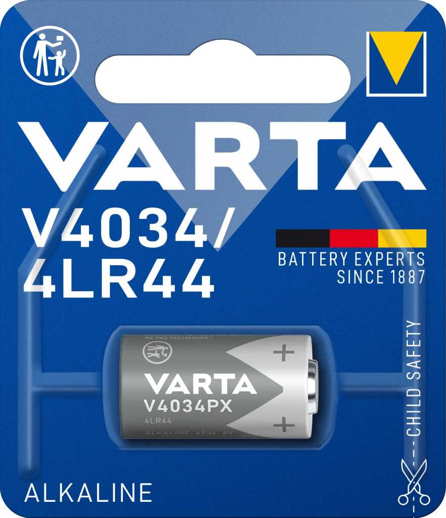 Varta Batterie 4034 4LR44 V4034PX AlMn 6V 100mAh