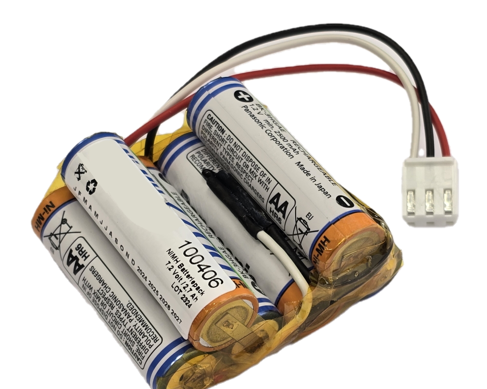 Akkupack für Lichtschranke 6er Mignon AA 2700mAh mit Stecker