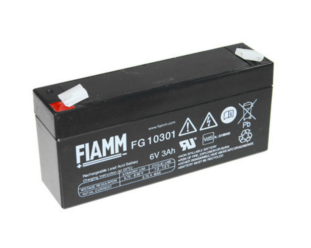 112861 Bleigel-Akku Fiamm FG10301 6V 3000mAh 3Ah