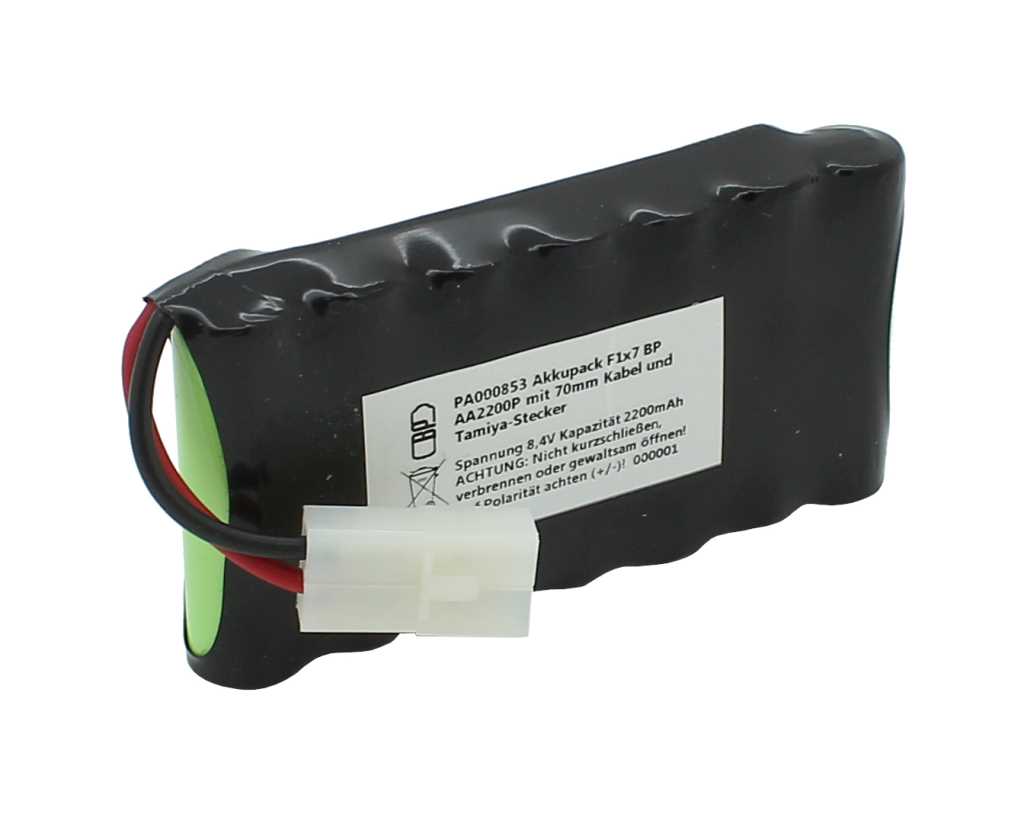 Akkupack für F1x7 BP AA2200P mit 70mm Kabel und Tamiya-Stecker