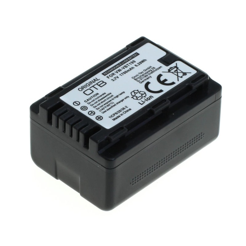 otb-akku-kompatibel-zu-panasonic-vw-vbt190-li-ion-1 Ersatzakku für Panasonic VW-VBK180 HDC-HS60 HDC-SD66 HDC-TM60 SD VW-VBT190
