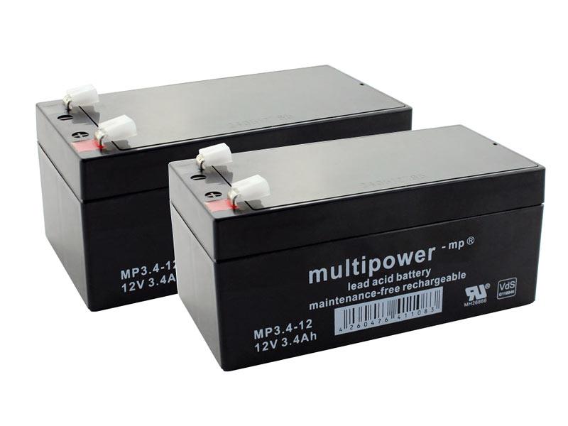 2x Ersatzakku für Sauganlage Elektroden Strässle DT100