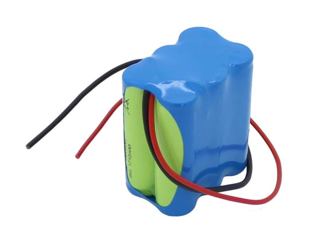 Ersatzakku für Notleuchten F2x3 Mignon AA mit 200mm Kabel einseitig Notleuchtenakku