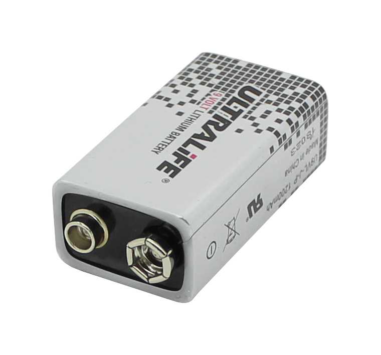 abbildung-1-bp-ultralife-9v-lithium-batterie-e-block-u9vl-j-p-1200mah-lithium-block-batterie-10-jahre-fuer-rau-1 Ultralife Batterie 9V 9 V 6AM6 E-Block U9VL für Rauchmelder 1200 Prüfgerät Ableitstrommessung SECULI