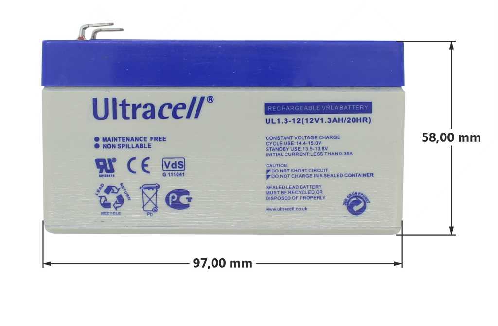 Akku Ultracell UL1.3-12 AGM-Technik für Bosch EKG 503