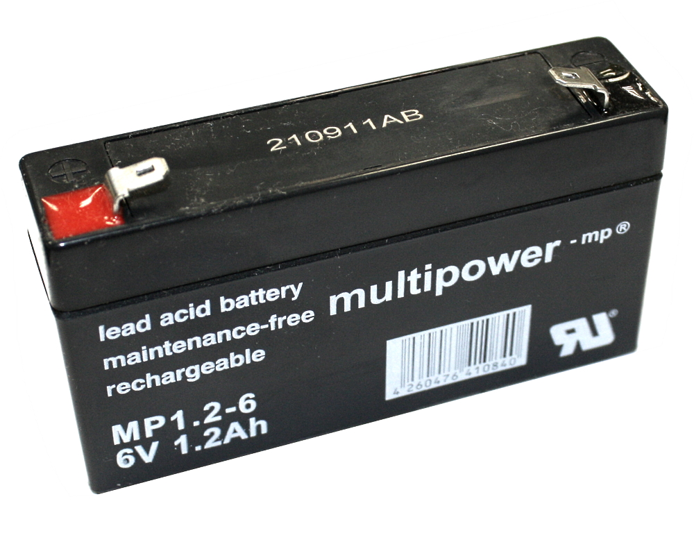 Multipower MP1.2-6 Anschluss 4,8mm 6.0V 1,2Ah