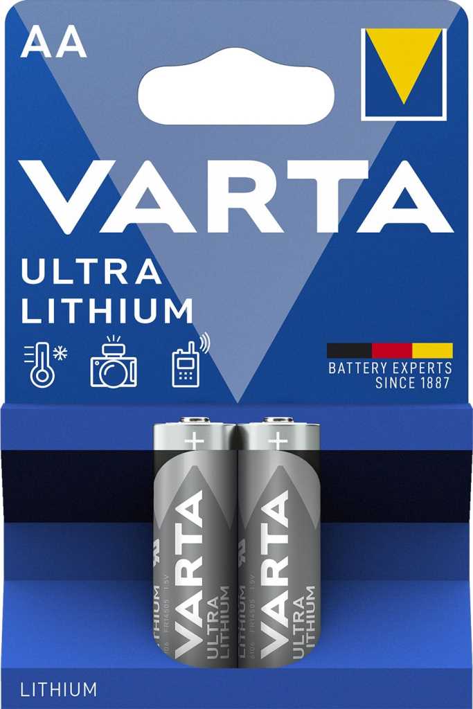 Varta Ultra Lithium V6106 Mignon Batterie 2er Blister AA/L91 1,5V