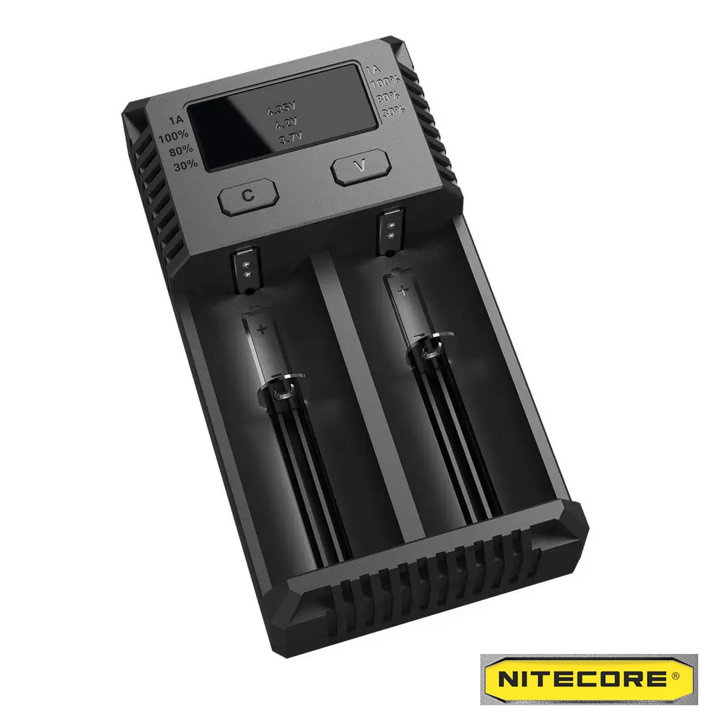 NiteCore Ladegerät NEW i2 Zweischacht-Ladegerät max.1A für Ni-Cd Ni-MH Li-Ion