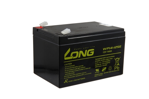 399174 Long WP14-12SE Anschluss 6,3mm 12V 14Ah Bleigel Blei Akku für Rollstühle und Scooter Rolektro BT100