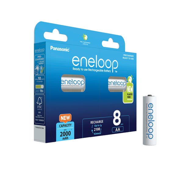 8014661-1 Panasonic Eneloop Mignon AA LR6 Ni-MH 1,2V 8er Blister