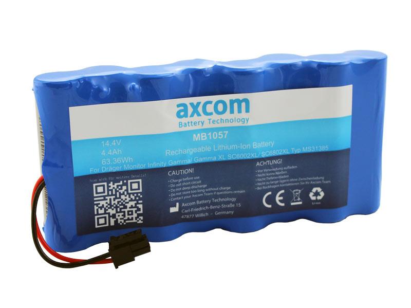 MB1057_Li_Ion_Akku_fuer_Siemens_Draeger1-1 Ersatzakku für Siemens SC6002XL SC6802XL Dräger Infinity Gamma Delta