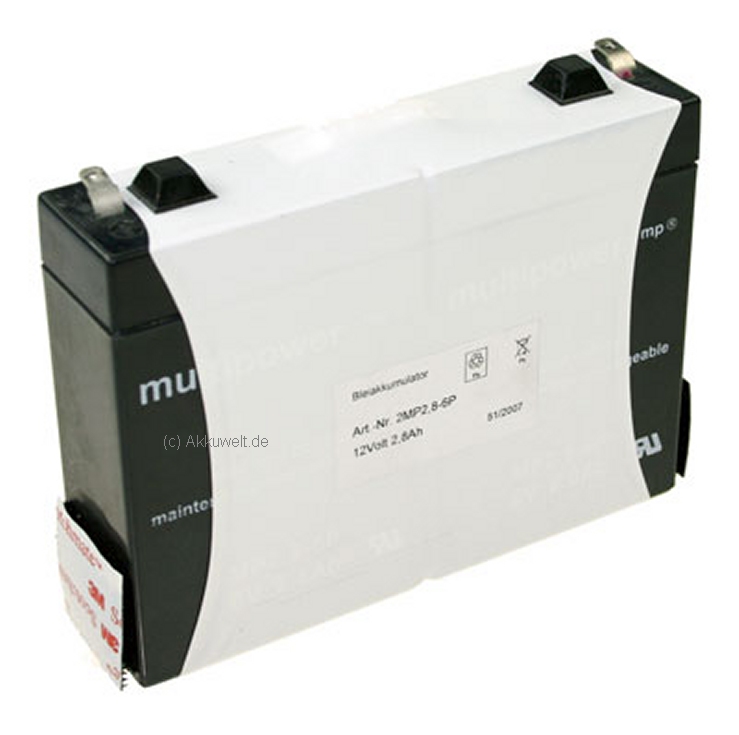 Multipower Blei Gel Akku MP2.8-12 Pb 12V / 2,8Ah MP2.8 FG20291 Criticon Dinamap