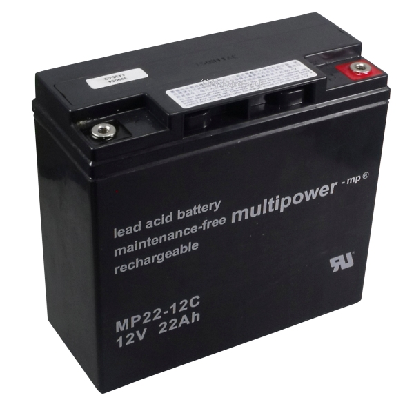 6x Blei Gel Akku 12V für Elektroroller mit Straßenzulassung HAWK 3000