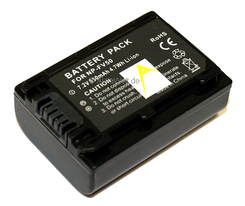 Ersatzakku für Sony NP-FV50 NP-FV 50 NPFV50 NPFV 50