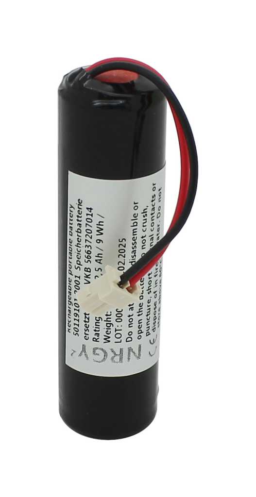 Ersatzbatterie Speicherbatterie für Varta 56637201016
