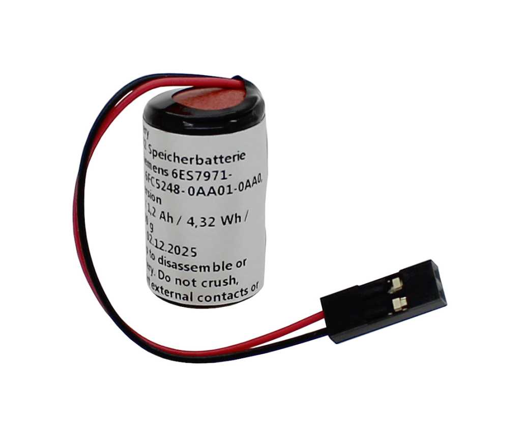 abbildung-bp-speicherbatterie-3-6v-passend-fuer-siemens-6es7971-1aa00-0aa0-1hGG6lEa5D8VP3 Lithium Batterie für Siemens 6ES7971-1AA00-0AA0 W79084E1001B2 Simatic S7-300 CPUS