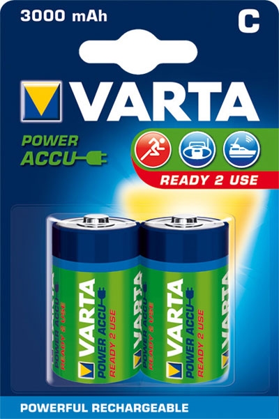 2_3345_lrg 2x VARTA Power Accu Akku Ready2Use C Baby 1,2V 3000mAh Ni-MH