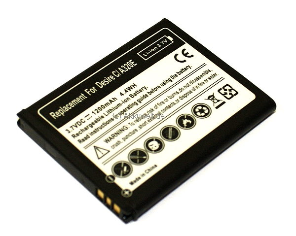 PP13311 Ersatzakku für HTC Desire C BA-S850 35H00194-00M BL0100 BA S850