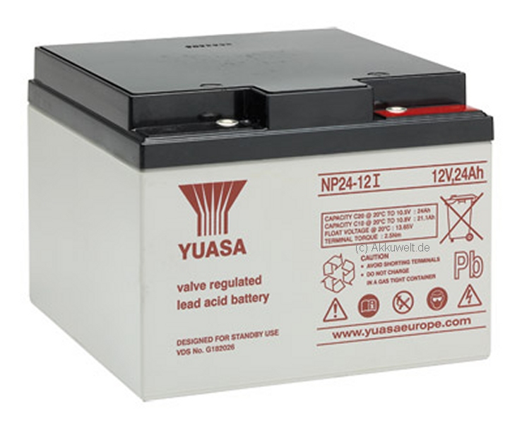 a30dd6a71520aa12533fd1f18a0001f7 Bleigel-Akku für Yuasa NP24-12I A98242 Pb 12V 24Ah