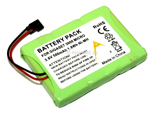 Ersatz Akku Siemens Gigaset 3000 3010 3015 MICRO TELEKOM SINUS 4 V30145-K1310-X143