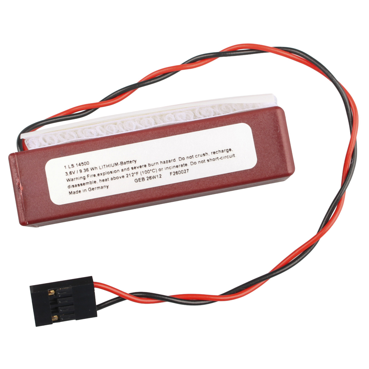 Batterie 1LS14500 für Lithoguard AA (Mignon) 3,6 Volt 2450mAh