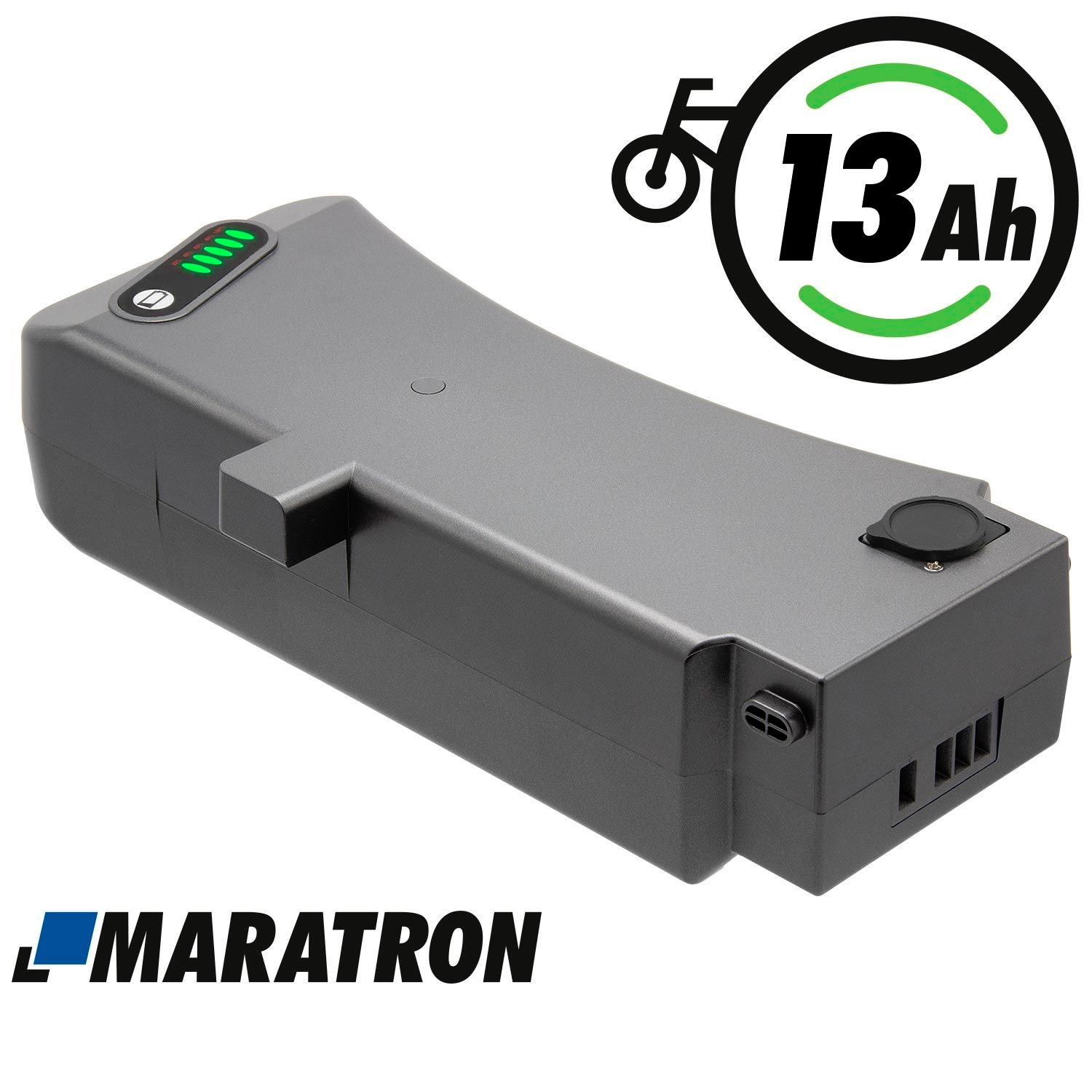 75-05-00161_01 Maratron E-Bike Ersatzakku für Samsung SDI "SideClick" – 36V / 13Ah – silber