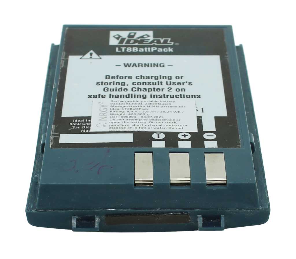 Zellentausch Messgeräte für Ideal LT8BattPack Messgeräteakku