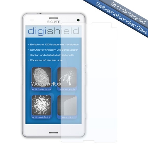 3a2a83207513b7ac25a10e774dc7eeb6 digishield Displayschutzglas für Sony Xperia Z3 Compact