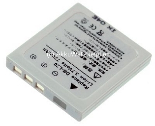 666b-a Ersatzakku für Sanyo DB-L20 Xacti DMX-C1 VPC C4 C40 C5 E10