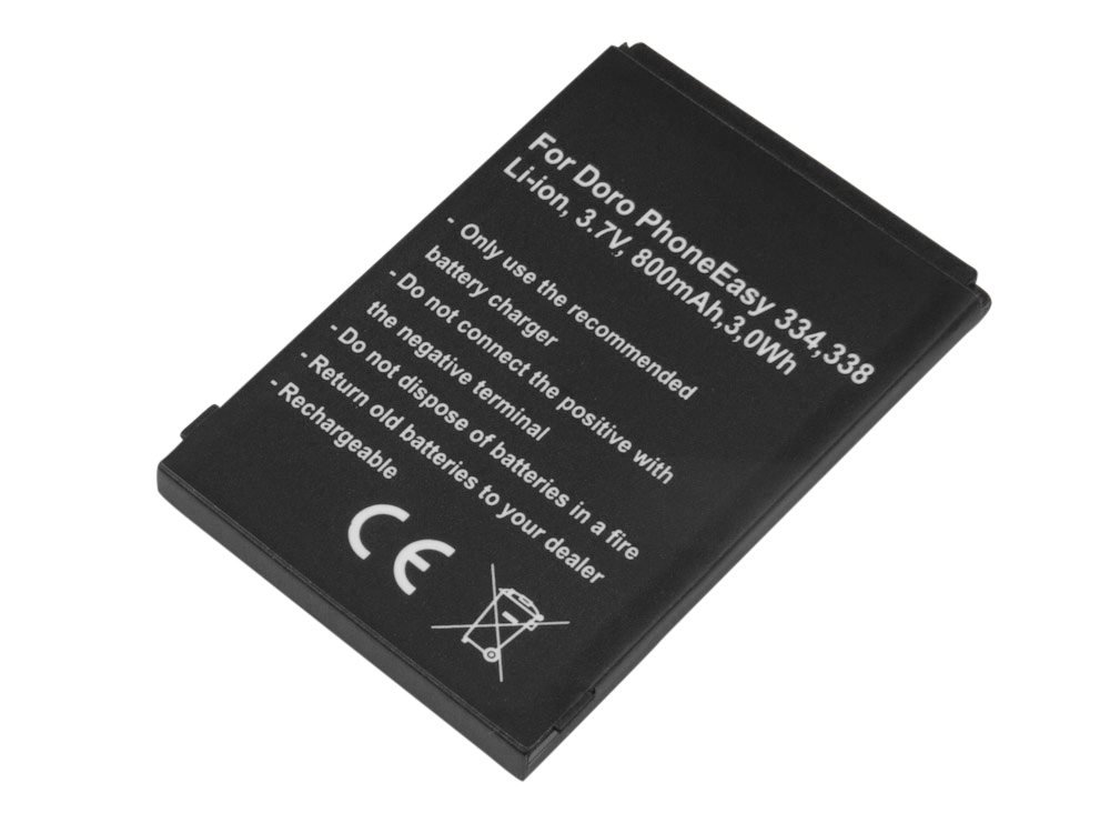 Ersatz Akku für DORO PhoneEasy 338 338GSM 345GSM 01.10.CAREP0103