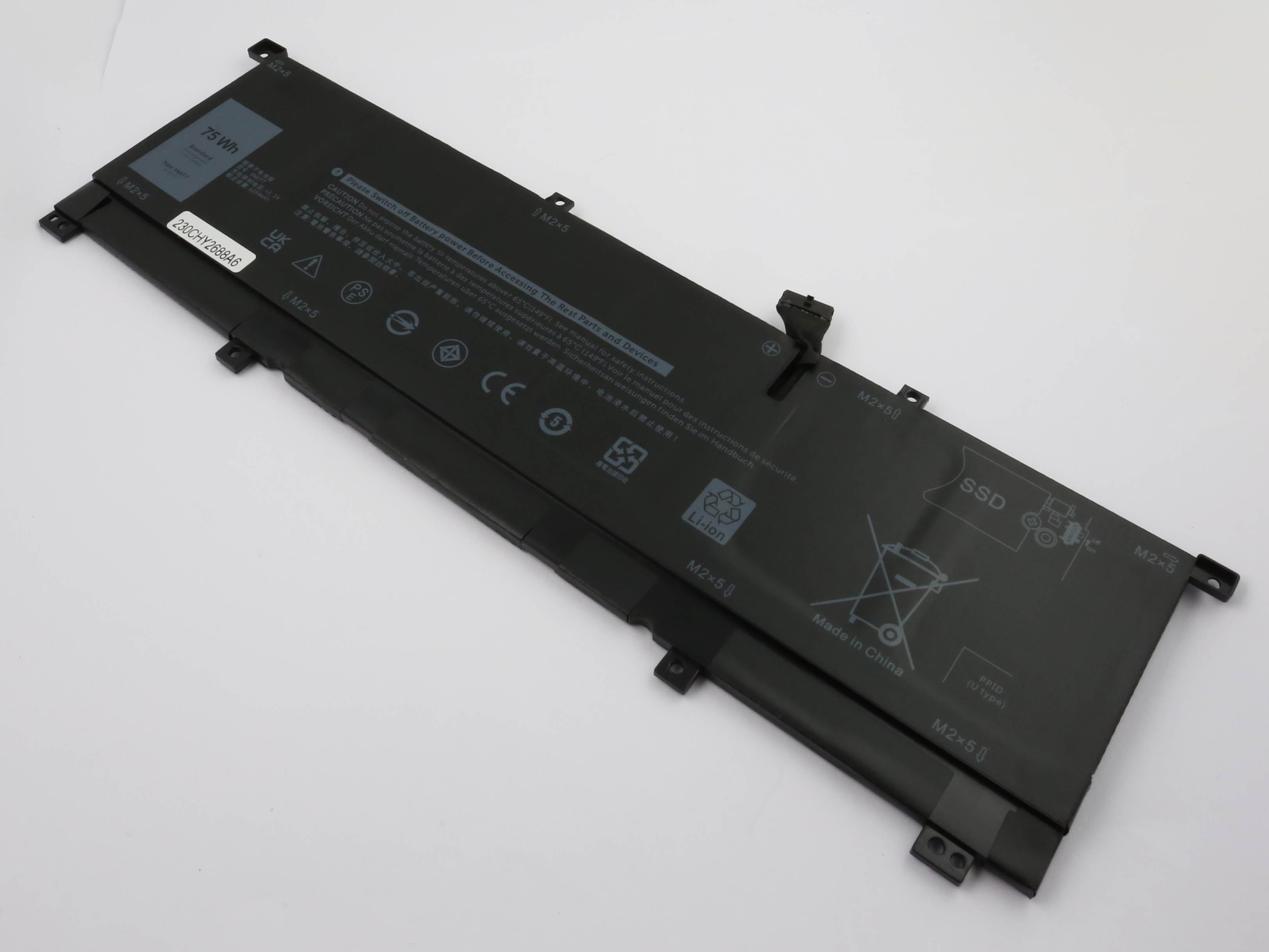 Ersatzakku für Dell XPS 15 9575 8N0T7