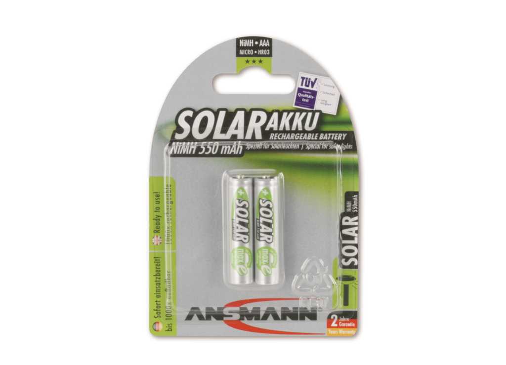 abbildung-bp-ansmann-nimh-akku-micro-550mah-solar-2er-blister-1 Akku Ansmann SOLAR Micro 56733101402 für Wetelux Solarleuchten
