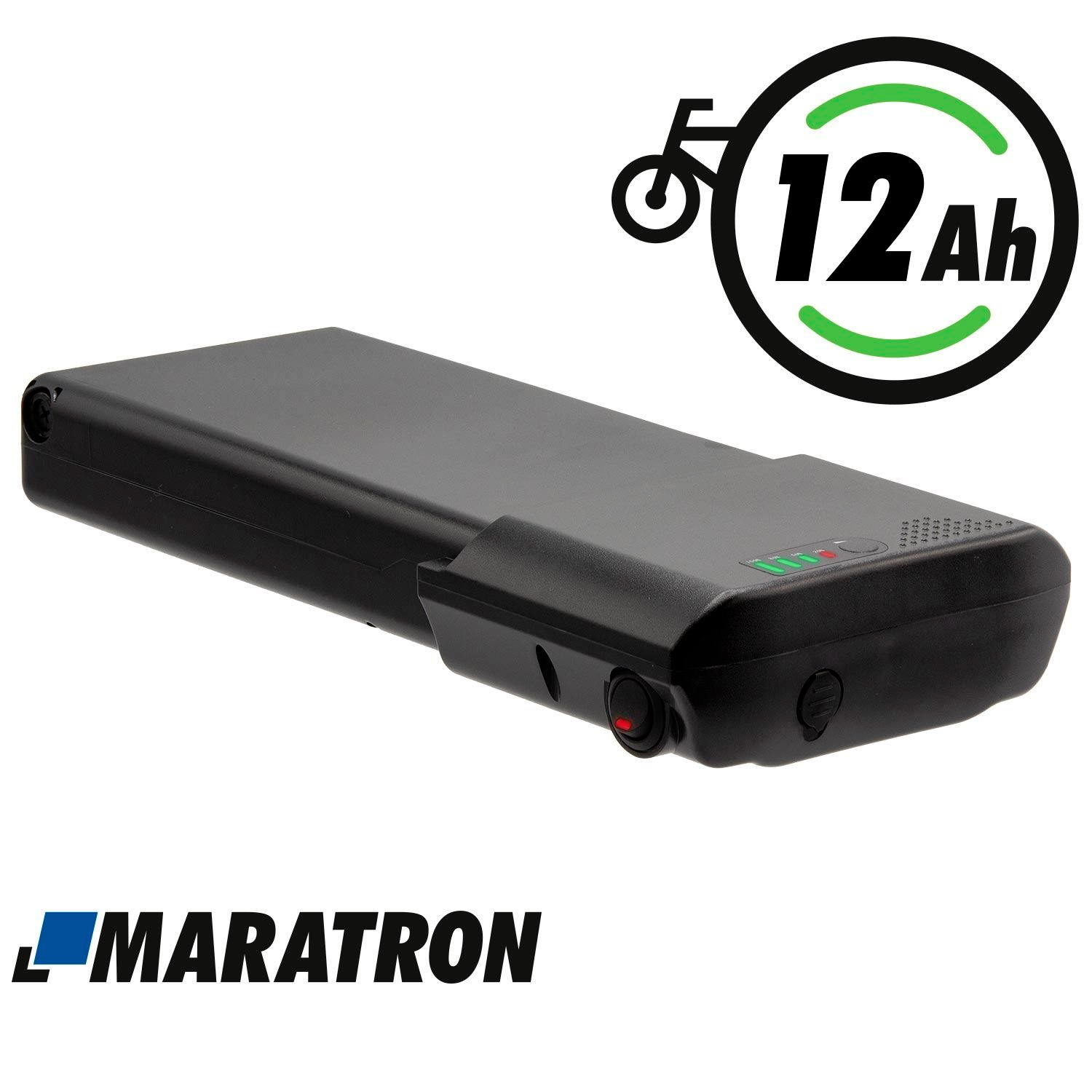 Maratron Gepäckträgerakku für Ansmann / PortaPower E-Bike-Akku LiIon 36V (36,7V) 11,6Ah 418Wh 3200-0