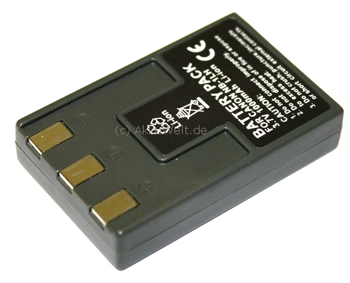 Ersatz Akku für Canon NB-1L NB-1LH IXUS 300 400 500 V2 V3 Powers