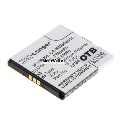Ersatz Akku für Kazam Life B6 CS-KMB600SL LFB6-VKVBG013292