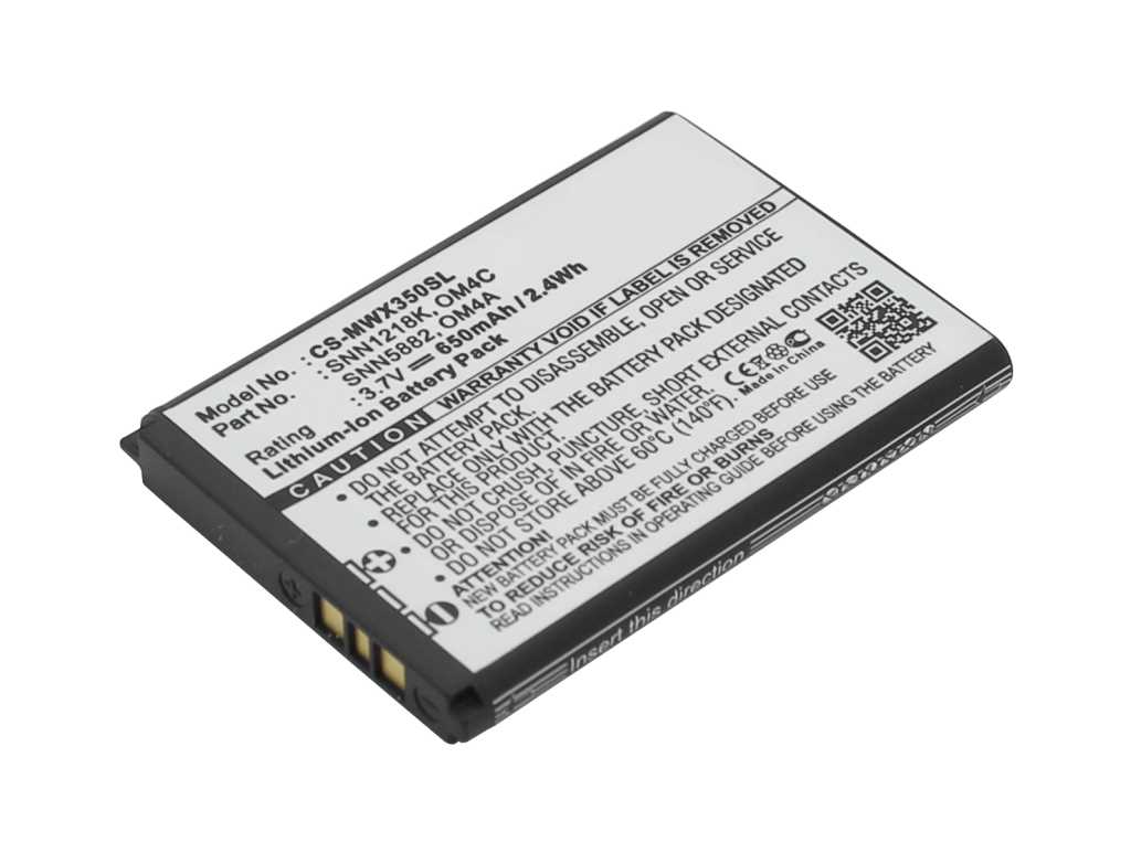abbildung-bp-handyakku-liion-3-7v-650mah-ersetzt-motorola-snn1218k-om4c-om4a-snn5882-snn5882a-1 Ersatzakku für Motorola EX210 EX211 Gleam WX180 WX260 WX280 WX395 SNN1218K SNN5882A OM4A