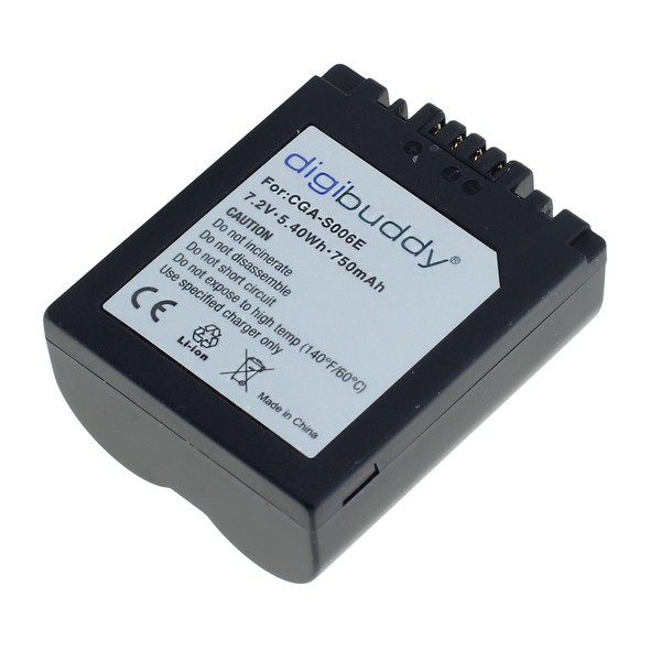 Akku für Panasonic CGA-S006 CGR-S006E DMW-BMA7 LUMIX HL-S006