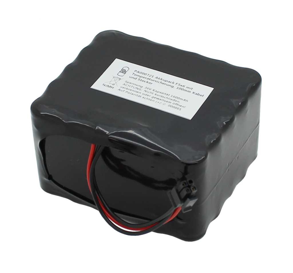 Akkupack F5x6 mit Temperatursicherung 100mm Kabel und Stecker