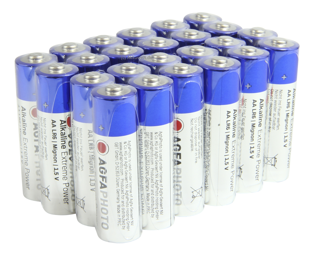 201204 24er AGFA Extreme Power Mignon AA - LR06 Alkaline Batterien