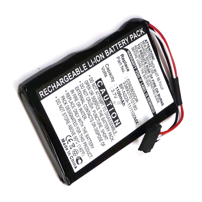 Ersatzakku Mitac Mio Moov Spirit 500 BP-N229-11 1100MX 33893701