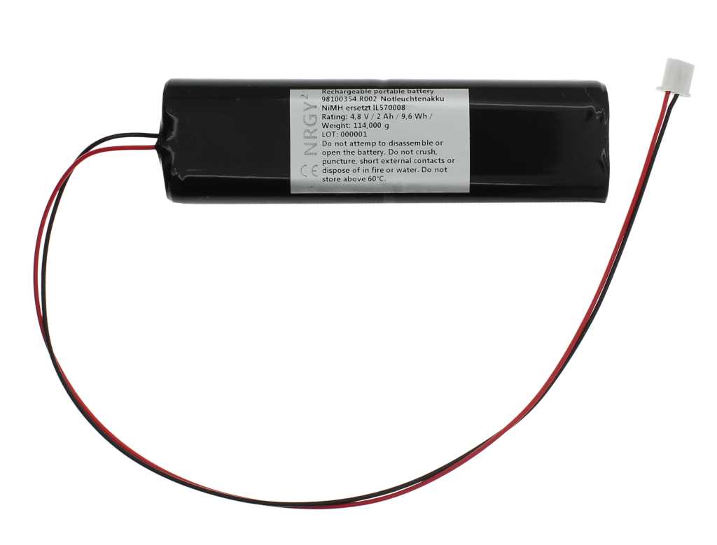 abbildung-bp-nrgy-notleuchtenakku-nimh-4-8v-2000mah-l2x2-mignon-mit-kabel-und-stecker-ersetzt-il570008-1 Ersatzakku für Notleuchten IL570008 Notleuchtenakku