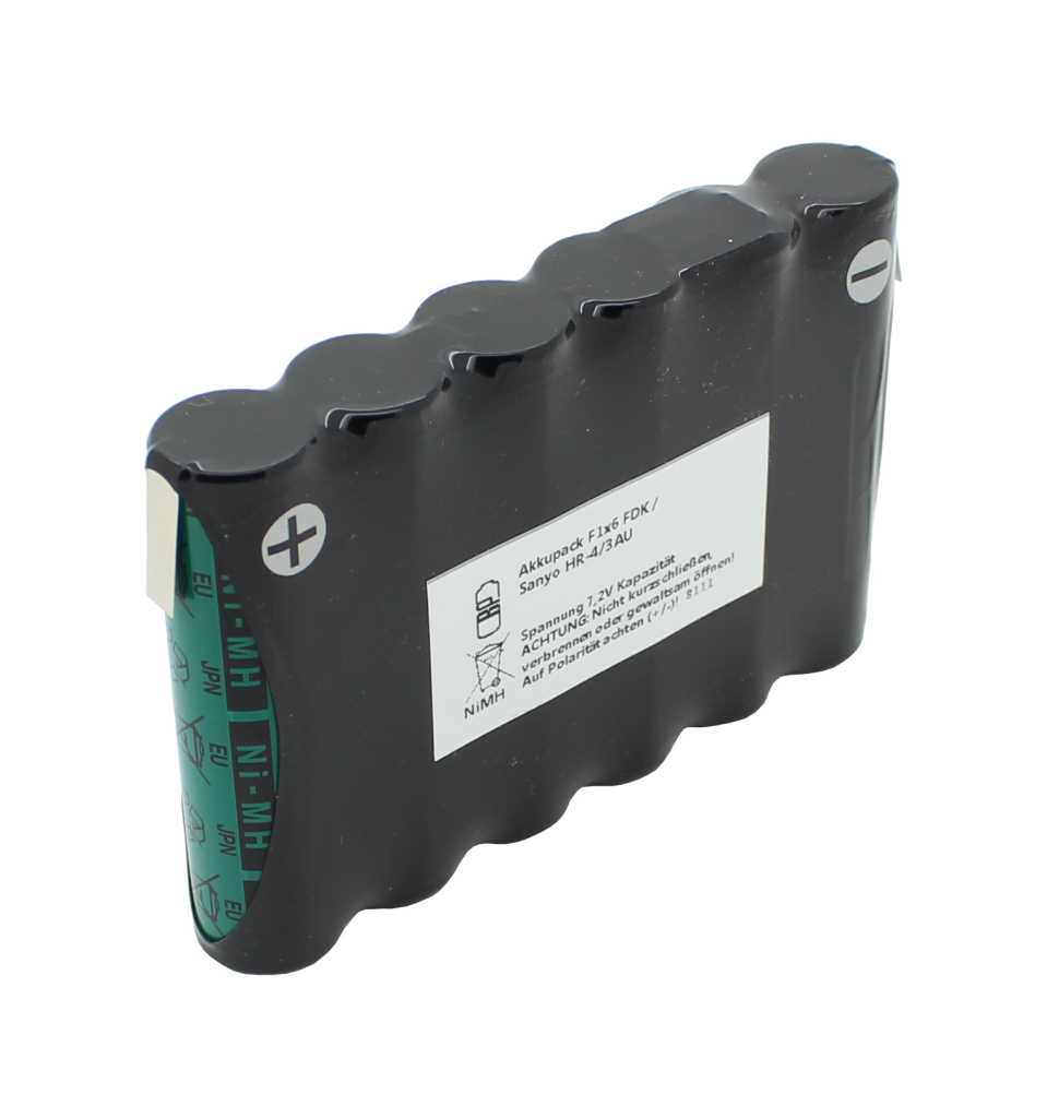 Akkupack F1x6 FDK / Sanyo HR-4/3FAU mit Lötfahne