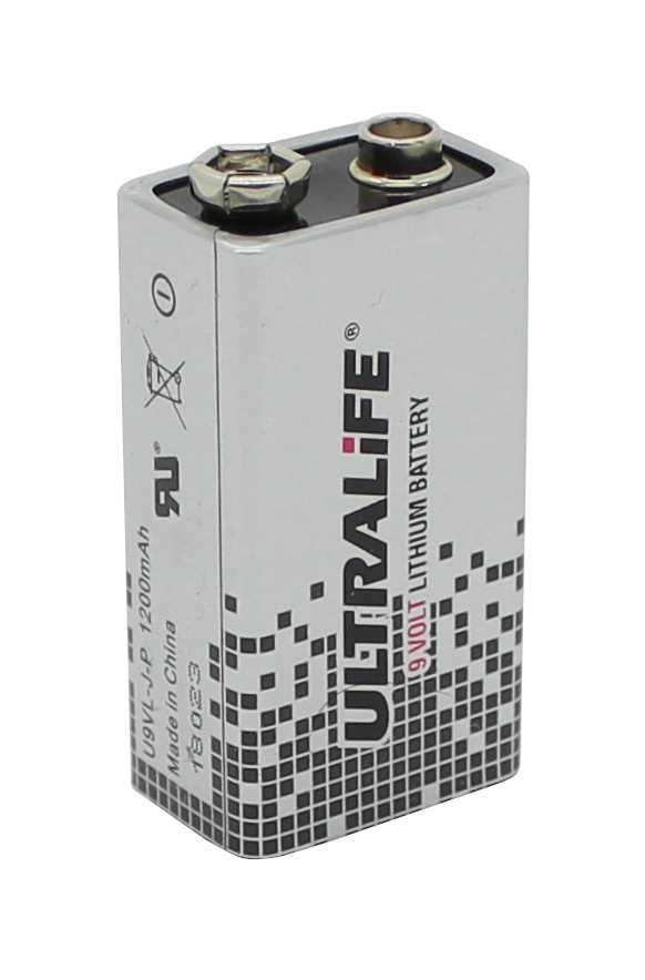 Ultralife Batterie 9V 9 V 6AM6 E-Block U9VL für Rauchmelder 1200 Prüfgerät Ableitstrommessung SECULI