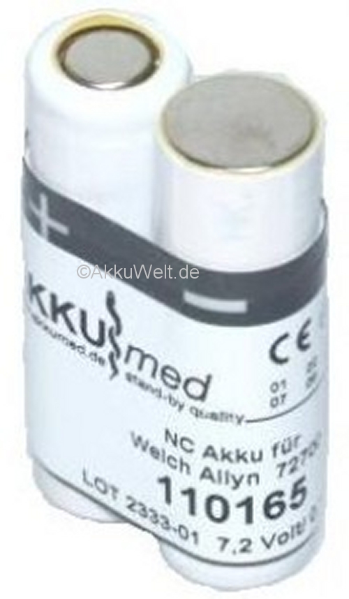 deaa6c24363703d4777b74a651899de1 Ersatzakku für Welch Allyn 72700 MicroTymp 1 MT1