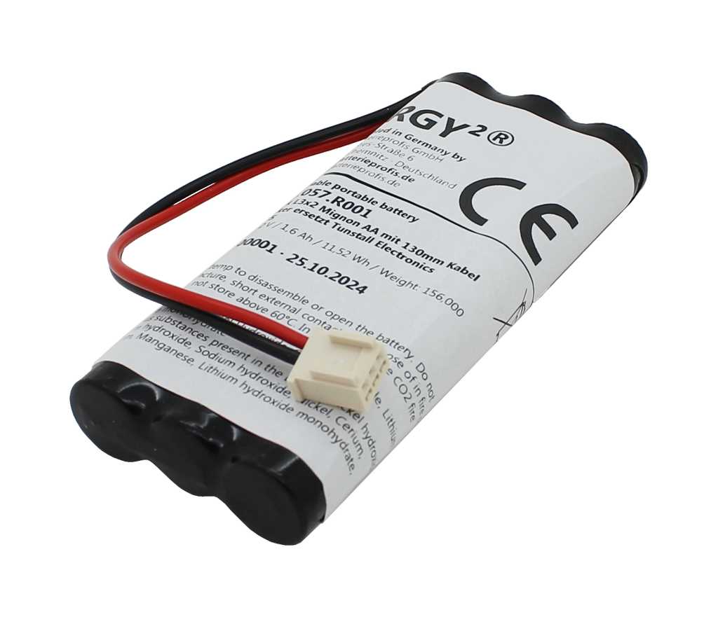 abbildung-bp-akkupack-nimh-7-2v-1600mah-l3x2-mignon-aa-mit-130mm-kabel-und-stecker-ersetzt-tunstall-electronic-1 Akkupack für Tunstall Electronics D3606005