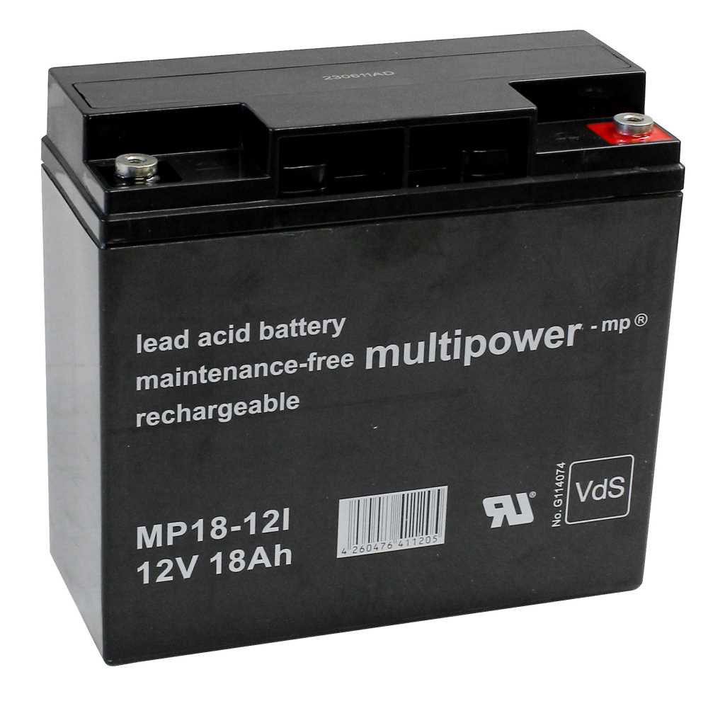 Multipower MP18-12I MP18-12 PB M5 Schraubanschluss 12V 18Ah Rasenmäher