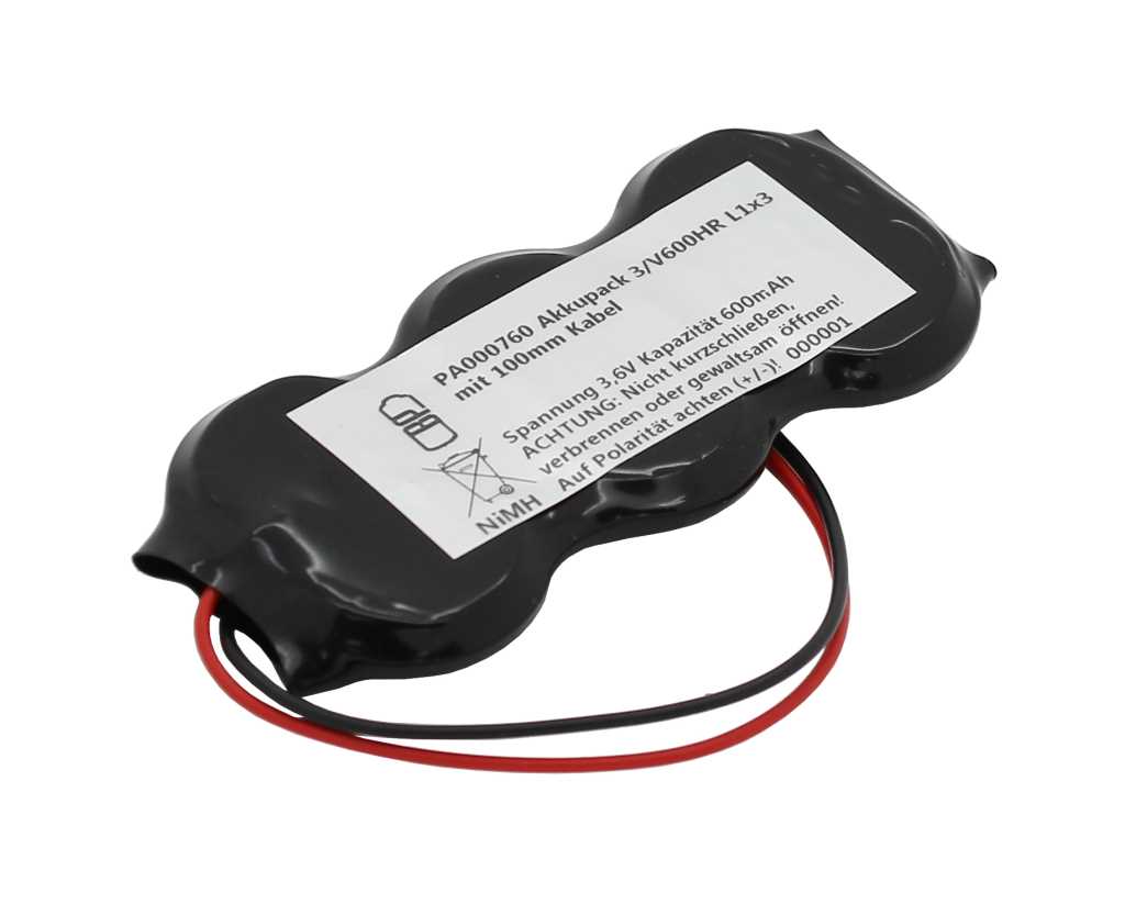 Akkupack 3/V600HR F1x3 mit 100mm Kabel