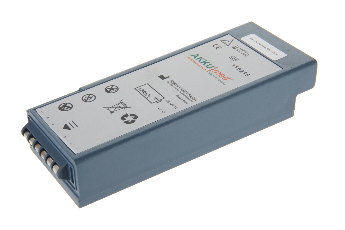 110218-1 Ersatzbatterie für Philips Laerdal Defibrillator Heartstart Forerunner 2/ 2+ (FR2/ F