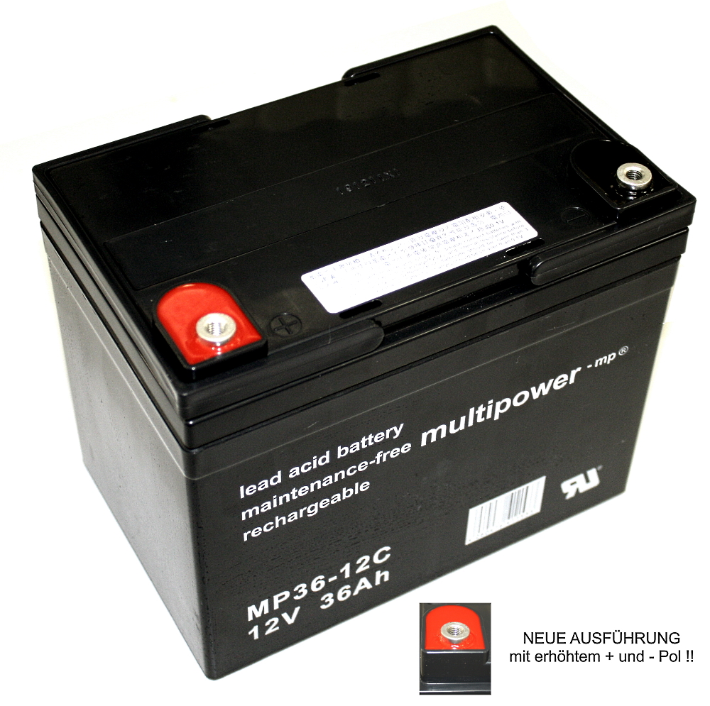 Multipower MP36-12C für E-Rollstuhl Ortopedis Compact 920 N 36 Shoprider TE 778 TE-888 NR U1-36NE