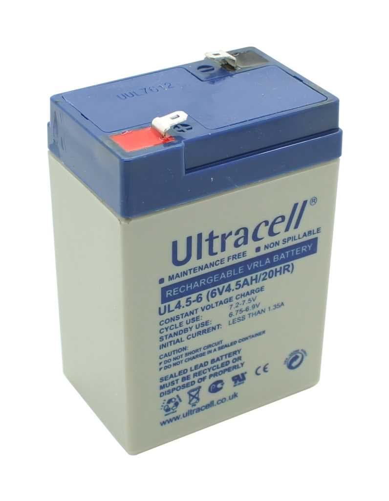 68030450 Ultracell UL4.5-6 6V 4,5Ah baugl. Hawker Yuasa NP4-6 Sealake FM640A FM 640A